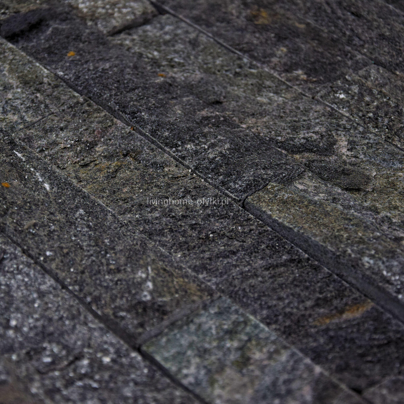 Kamień Elewacyjny Dekoracyjny Na Ścianę Łupek Kwarcytowy Perugia Green 60x15x1,5cm Naturalny